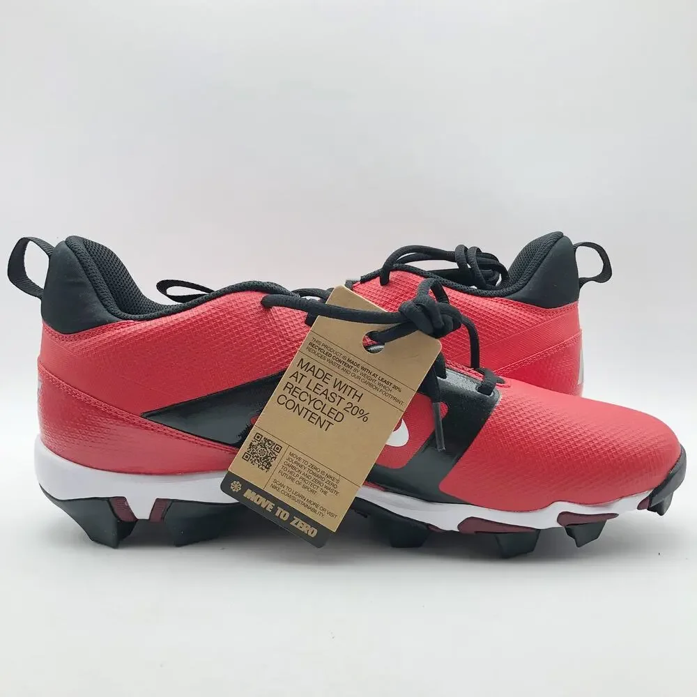 Nike Men's Alpha Menace 4 Shark Football Cleats Size 9.5 Red White NWOB